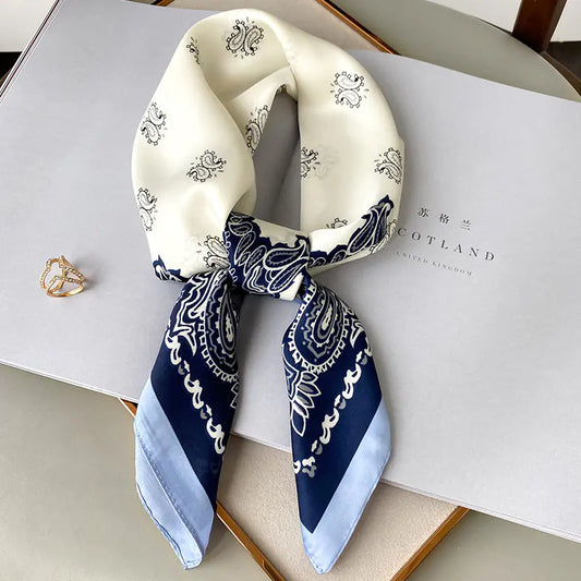 Women's Versatile Silk Scarf for Spring and Autumn