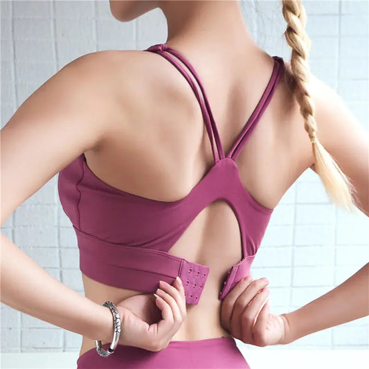 Adjustable Shockproof Yoga Sports Bra and Vest