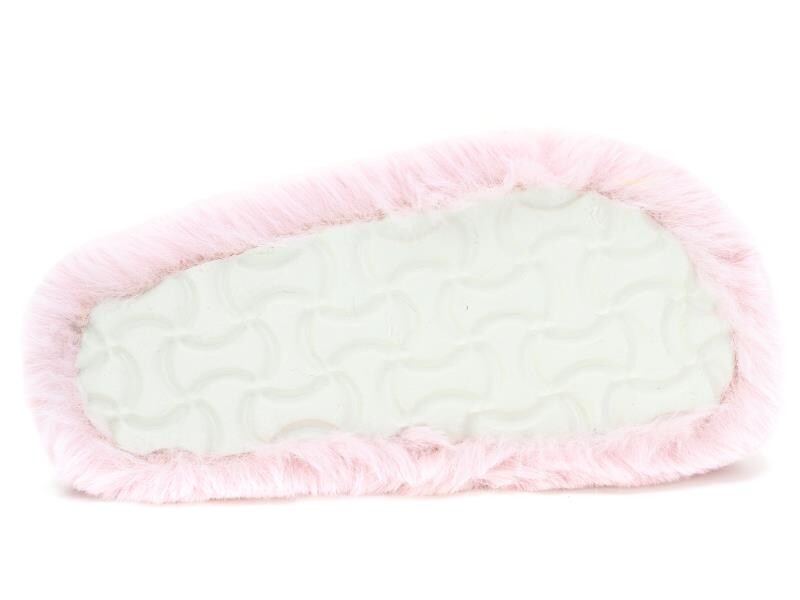 Women's Soft Fluffy Open-Toe House Slippers - Pink